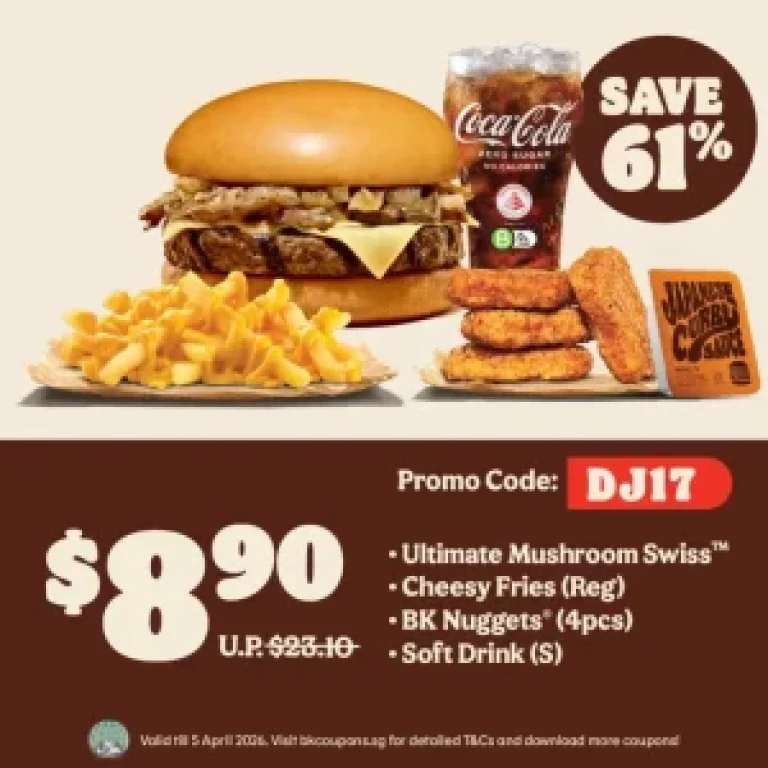 Burger King Mahlzeit für 1 voucher4