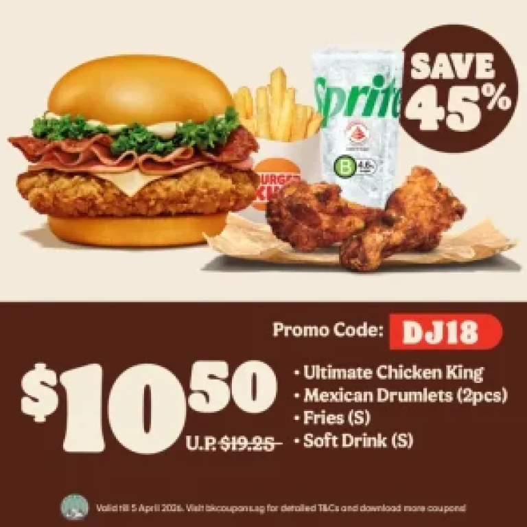 Burger King Mahlzeit für 1 voucher5